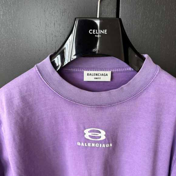 Purple washed Balenciaga Tee - Picture 2 of 4